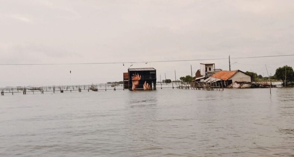 Salah satu Site Specific Art Project dari 37 seniman, Kampung Nelayan Tambakrejo, Tanjung Mas, Semarang Utara, Minggu, 19 Desember 2022. Foto: Dok.Pribadi.