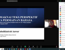 Bahas Permainan Bahasa, Miftakhulkhairah Anwar Isi Kuliah Tamu di Prodi PBSI UMK