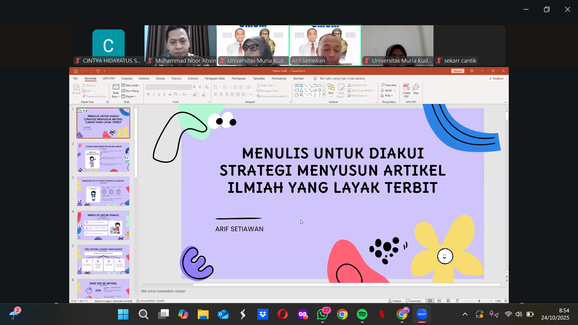 kuliah tamu PBSI FKIP UMK