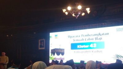 Proses Upacara Pemberangkatan Jemaah Calon Haji Kloter 43 pada Selasa tanggal 5 mei 2026.