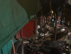Motor Hilang Kendali Tabrak PKL di Jalan Sunan Kudus, Pedagang Terluka